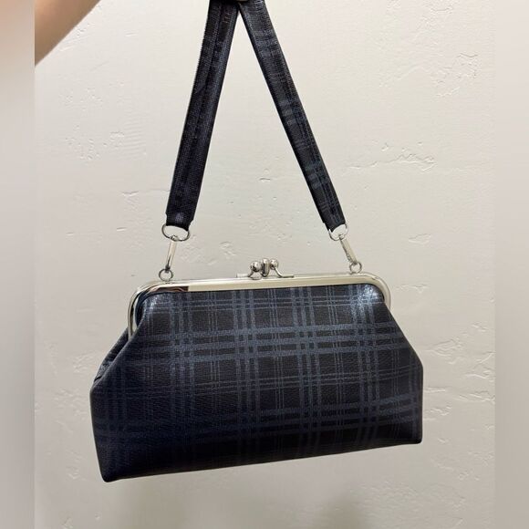 Genuine Deer-hide Leather Handmade Vintage Style Double Kisslock Purse/Crossbody - Picture 10 of 16